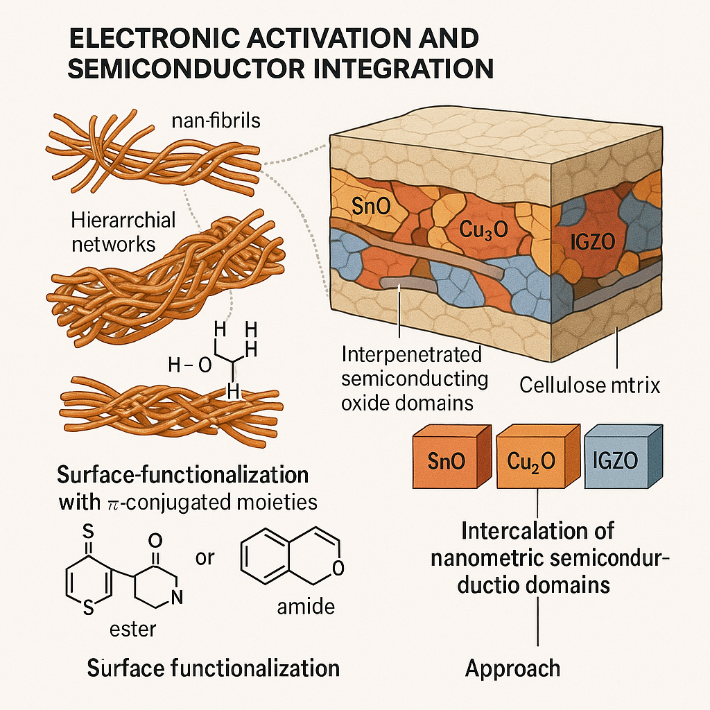 Cellulose Based Computational Circuits: Integration of Biomolecular Architecture and Electronic Function